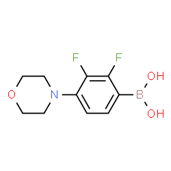 [2,3-Difluoro-4-(4-morpholinyl)phenyl]boronic acid structure