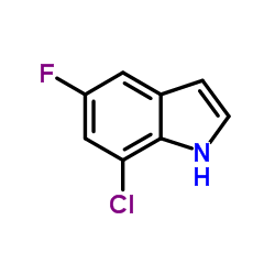 7-Chloro-5-fluoro-1H-indole Structure