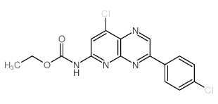 Carbamic acid,[8-chloro-3-(4-chlorophenyl)pyrido[2,3-b]pyrazin-6-yl]-, ethyl ester (9CI) structure