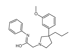 2-[3-(3-methoxyphenyl)-3-propylpyrrolidin-1-yl]-N-phenylacetamide结构式