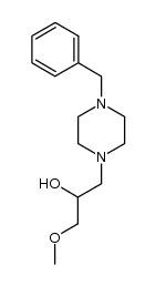 1-(2-hydroxy-3-methoxypropyl)-4-phenylmethylpiperazine Structure