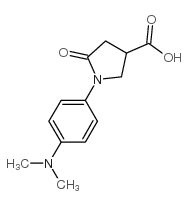 1-(4-二甲基氨基-苯基)-5-氧代-吡咯烷-3-羧酸结构式