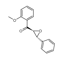 trans-(-)-epoxy-1-(2-methoxyphenyl)-3-phenylpropan-1-one结构式