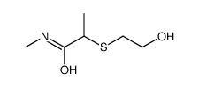 2-[(2-hydroxyethyl)thio]-N-methylpropionamide structure