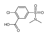 2-CHLORO-5-DIMETHYLSULFAMOYL-BENZOIC ACID structure