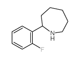 2-(2-氟苯基)-氮杂烷结构式