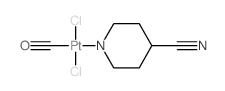 carbon monoxide,dichloroplatinum,piperidin-1-ide-4-carbonitrile Structure