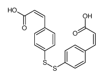 3-[4-[[4-(2-carboxyethenyl)phenyl]disulfanyl]phenyl]prop-2-enoic acid Structure