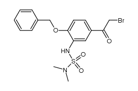 2-bromo-1-[4-(benzyloxy)-3-(dimethylsulfamoylamino)phenyl]ethanone Structure