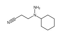 1-Cyclohexyl-1-(β-cyanethyl)-hydrazin结构式