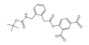 [2-(tert-Butoxycarbonylamino-methyl)-phenyl]-acetic acid 2,4-dinitro-phenyl ester Structure