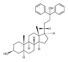 24,24-diphenyl-5α-cholanediol-(3β,24) Structure