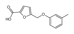 5-[(3-Methylphenoxy)methyl]-2-furoic acid structure