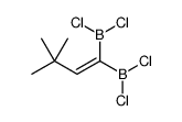 dichloro-(1-dichloroboranyl-3,3-dimethylbut-1-enyl)borane结构式