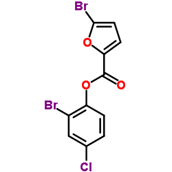 2-Bromo-4-chlorophenyl 5-bromo-2-furoate结构式