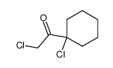 2-chloro-1-(1-chlorocyclohexyl)ethanone Structure