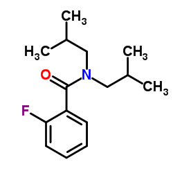 2-Fluoro-N,N-diisobutylbenzamide structure