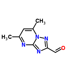 5,7-Dimethyl[1,2,4]triazolo[1,5-a]pyrimidine-2-carbaldehyde structure