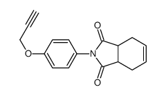 2-(4-prop-2-ynoxyphenyl)-3a,4,7,7a-tetrahydroisoindole-1,3-dione结构式