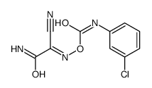 [(2-amino-1-cyano-2-oxoethylidene)amino] N-(3-chlorophenyl)carbamate结构式