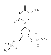 3',5'-di-o-mesylthymidine Structure