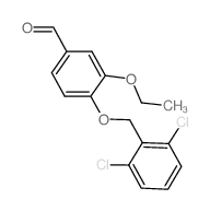 4-(2,6-DICHLORO-BENZYLOXY)-3-ETHOXY-BENZALDEHYDE Structure