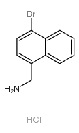 (4-Bromonaphthalen-1-yl)methanamine hydrochloride Structure