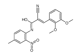 2-cyano-3-(2,3-dimethoxyphenyl)-N-(4-methyl-2-nitrophenyl)prop-2-enamide Structure