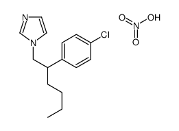 1-[2-(4-chlorophenyl)hexyl]imidazole,nitric acid Structure