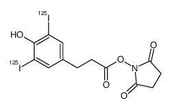 (2,5-dioxopyrrolidin-1-yl) 3-[4-hydroxy-3,5-bis(iodanyl)phenyl]propanoate Structure