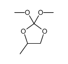 2,2-dimethoxy-4-methyl-1,3-dioxolane结构式