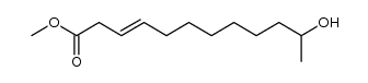 methyl 11-hydroxy-3-dodecenoate结构式