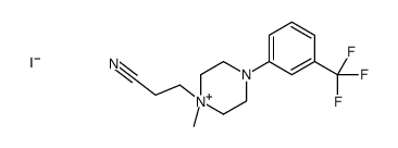 3-[1-methyl-4-[3-(trifluoromethyl)phenyl]piperazin-1-ium-1-yl]propanenitrile,iodide结构式