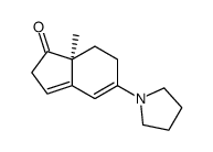 (7aS)-7a-methyl-5-pyrrolidin-1-yl-6,7-dihydro-2H-inden-1-one结构式