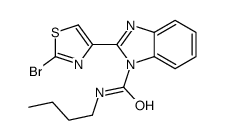 2-(2-bromo-1,3-thiazol-4-yl)-N-butylbenzimidazole-1-carboxamide Structure