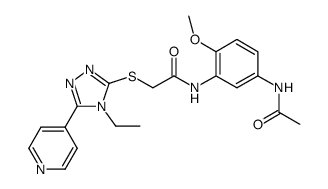 N-(5-acetamido-2-methoxyphenyl)-2-((4-ethyl-5-(pyridin-4-yl)-4H-1,2,4-triazol-3-yl)thio)acetamide Structure