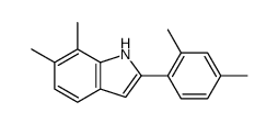 2-(2,4-dimethylphenyl)-6,7-dimethyl-1H-indole结构式