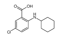 5-chloro-2-(cyclohexylamino)benzoic acid结构式