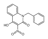 1-benzyl-4-hydroxy-3-nitroquinolin-2-one Structure