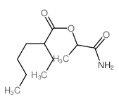 1-carbamoylethyl 2-ethylhexanoate Structure