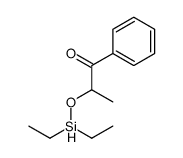 2-diethylsilyloxy-1-phenylpropan-1-one结构式