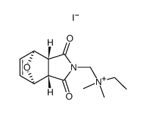 (1,3-dioxo-(3at,7at)-1,3,3a,4,7,7a-hexahydro-4r,7c-epioxido-isoindol-2-ylmethyl)-ethyl-dimethyl-ammonium, iodide结构式