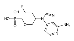 [2-(6-aminopurin-9-yl)-4-fluorobutoxy]methylphosphonic acid Structure