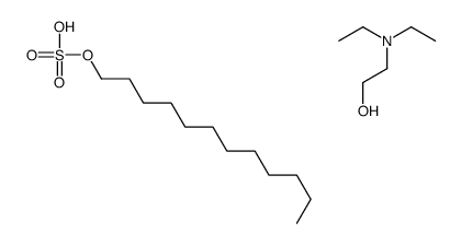 diethyl(2-hydroxyethyl)ammonium decyl sulphate结构式