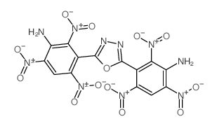 Benzenamine, 3,3'-(1,3,4-oxadiazole-2,5-diyl)bis[2,4,6-trinitro-结构式