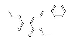 diethyl 2-[3-phenylprop-2-en-1-ylidene]propanedioate Structure