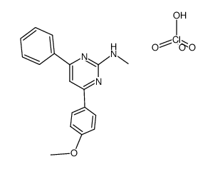 2-Methylamino-4-phenyl-6-(p-methoxyphenyl)-pyrimidin Structure