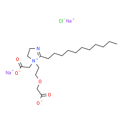 disodium 1-[2-(carboxymethoxy)ethyl]-1-(carboxymethyl)-4,5-dihydro-2-undecyl-1H-imidazolium chloride Structure