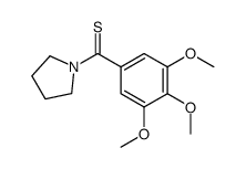 pyrrolidin-1-yl-(3,4,5-trimethoxyphenyl)methanethione Structure