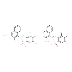 barium bis[2,6-dichloro-3-[(2-hydroxy-1-naphthyl)azo]toluene-4-sulphonate] Structure